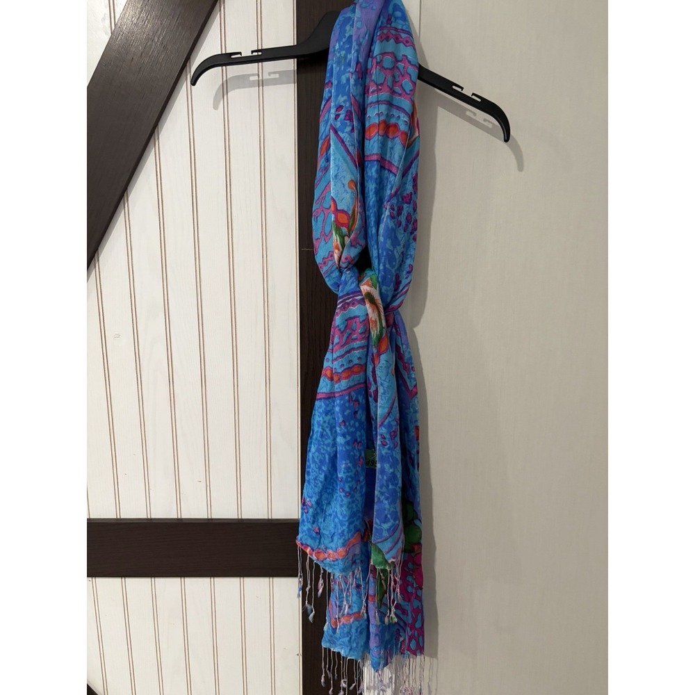 Beautiful Multicolored Deena & Ozzy Wrap/Scarf Rayon Blend Boho